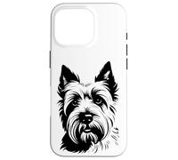Elegant West Highland White Terrier Line Art Case for iPhone 16 Pro