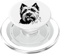 Elegant West Highland White Terrier Line Art PopSockets PopGrip for MagSafe