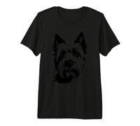 Elegant West Highland White Terrier Line Art Premium T-Shirt