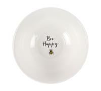 Elegant White Bee Happy Ceramic Bowl - 7cm x 17cm (1 Pc.) - High-Quality Material & Unique Design - Perfect for Any Occasion
