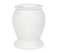 Elegant White Ceramic Dragonfly Electric Oil Burner - 15cm x 13cm (1 Pc.) - Lovely & Stylish Design, Durable Material - Perfect For Aromatherapy & Home Decor