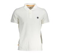 Elegant White Cotton Polo Shirt - male - Timberland - Polo Shirts - White - L - Tops L