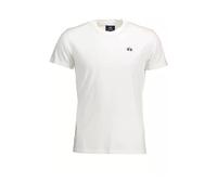 Elegant White Embroidered Tee L