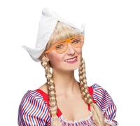 Elegant White Lace Dutch Hat Comfortable Holland Dutch Hat With Shutter Shading Glasses For Women Cultural Theme Party