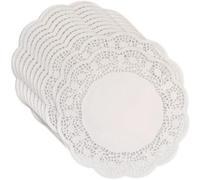 Elegant White Lace Round Doilies (30cm) 12 Count - Disposable Decorative Table Placemats, Perfect for Parties, Weddings & Home Decor