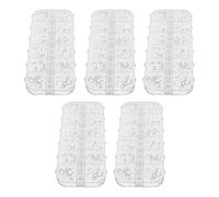 Elegant White Nail Pearls Kit 5-Pack DIY Nail Art Supplies with Mixed Sizes 2mm-4mm