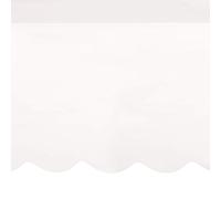 Elegant White Scalloped Paper Table Cover (137cm x 274cm) - Ideal for Weddings, Parties & Events - 1 Pc