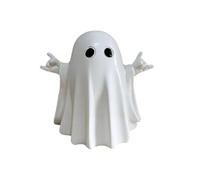 Elegant White Spirit Figurine, ResinGhost Ornament For Halloween Decorations Indoor, Realistic Specter Statue For Porch Yard Holiday Display Resin Halloween Ornament