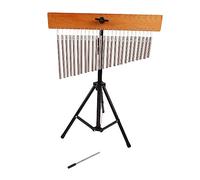 Elegant Wind Violin Chimes with Metal Bars & Wood Base, Produces Beautiful Melodies, Includes Tripod Stand for Musicians, Gift