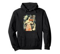 Elegant Woman Playing Violin Musical Art Design Pullover Hoodie