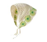 Elegant Women Knit Bandanas Outdoor Camping Photo Crochet Hairband Spring Knitted Headband For Travel For Women Handmade With Cute Pattern Triangle Shape