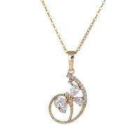 Elegant Women Necklace Featuring Hollow out Flying Dragonfly Pendant with Dazzling Zircon Stones, Made of Sturdy Alloy, Safe to Wear and Easy to Take for Everyday Use