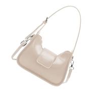 Elegant Women PU Leather Shoulder Casual Work Handbag Crossbody Bag for 2025 Spring with Adjustable Strap Casual Shoulder Bag, White, Eine Größe