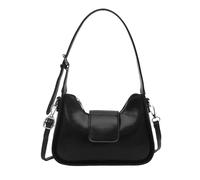 Elegant Women PU Leather Shoulder Casual Work Handbag Crossbody Bag for 2025 Spring with Adjustable Strap Casual Shoulder Bag, black, Eine Größe