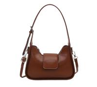 Elegant Women PU Leather Shoulder Casual Work Handbag Crossbody Bag for 2025 Spring with Adjustable Strap Casual Shoulder Bag, Light brown, Eine Größe