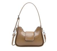 Elegant Women PU Leather Shoulder Casual Work Handbag Crossbody Bag for 2025 Spring with Adjustable Strap Casual Shoulder Bag, khaki, Eine Größe