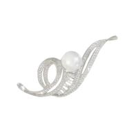 Elegant Women ' s Musical Note Breastpin with Rhinestones Pearls Alloy Brooch Pin Clothes Accessory for Party or Wedding Stylish Brooch Accessory