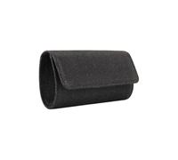Elegant Women's Evening Clutch Bag with Chain Strap, Envelope Party Handbag for Formal Events and Security Chain Wallet (Black, One Size)