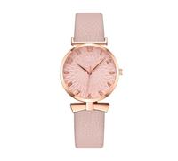 Elegant Women's Fashion Style Women's Watch Leather Strap Wristband Business Style Quartz Watch Wrist (D, One Size)