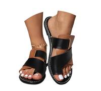 Elegant Women's Open Toe Slipper Sandals with Soft Thin Strap and Low Heel for Casual Summer Comfort (Brown, 6)