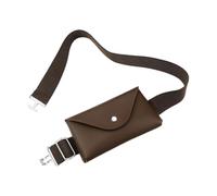 Elegant women's riding belt with mobile phone pocket, stretch, comfort, avid riders, versatile, suitable for leisure, everyday life, coffee, One Size