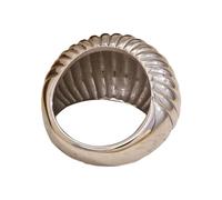 Elegant Women's Rings With Fat Bread Design Fashionable Rings In Gold Or Silver Plated Stainless Steel For Parties Minimalist Bread