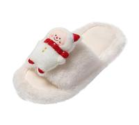 Elegant Women's Slippers Cosy Cartoon Design Winter Comfort Warm Slippers for Indoor Use Perfect for, beige, 8.5 UK