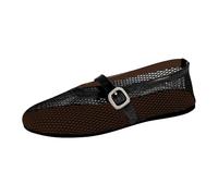 Elegant Women's Summer Closed Toe Sandals with Round Toe and Round Toe Adjustable Bandeau Sandals Mesh Fisherman Breathable Casual Comfortable Shoes, Black, 7 UK