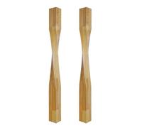 Elegant Wood Stair Newel Post 120cm Tall, Indoor Square Newel Posts for Staircase Railing, Newel Wood Balusters for Stairs Remodeling(2 PCS,9.5x9.5cm(3 3/4"x3 3/4"))