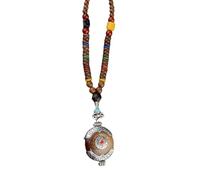 Elegant Wooden Bodhi Bead Pendant Necklace Collarbone Chain Designed For Those Seeking Serenity And Oriental Charm Long Wooden Necklace