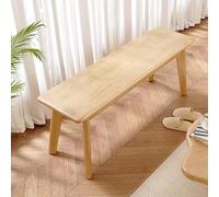 Elegant Wooden Dining Bench for Entryway & Bedroom, Low Profile Design with Rounded Corners, Ideal for Kitchen & Living Room, 120 x 30 x 45 cm.