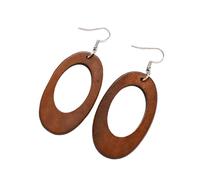Elegant Wooden Earrings Geometric Designs Lightweight And Comfortable Great For Enhancing Fall And Winter Fashion Styles
