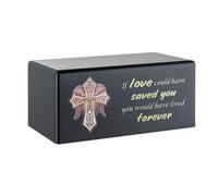 Elegant Wooden Pet Urn Box Ash Container Keepsake Word Memory Coffin Memorial Gift Pet Ash Storage