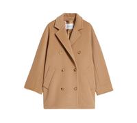 Elegant Wool Blend Oversized Coat - female - Max Mara - Blazers - Beige - S - Jackets S