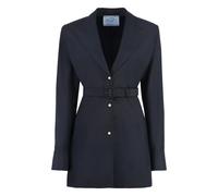 Elegant Wool Mohair Blazer - female - Prada - Blazers - Blue - XS - Jackets XS