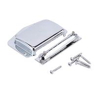 Elegant Zinc Alloy 6 String Electric Guitar Tailpiece Bridge Cover Plate Accessory Adjustable Archtop for Musicians (Silver)