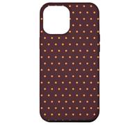 Elegante Brown and Orange Polka Dot Minimalist Pattern Case for iPhone 12 Pro Max