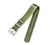 Elegantyl 18mm 20mm 22mm 24mm Nylon Canvas Nato Watch Strap Military Sport Ring Buckle Watch Wristband, Green, 20mm