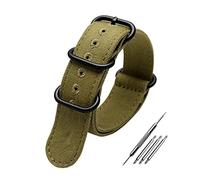 Elegantyl 20mm 22mm 24mm 26mm Nylon Watch Band Nato Nylon Canvas Watch Strap with Five-ring Steel Buckle, 26mm