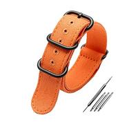 Elegantyl 20mm 22mm 24mm 26mm Nylon Watch Band Nato Nylon Canvas Watch Strap with Five-ring Steel Buckle, 26mm