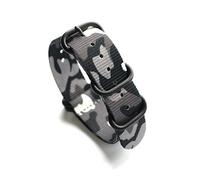 Elegantyl Camouflage Nato Nylon Watchband 18mm 20mm 22mm 24mm Sport Camouflage Nylon Watch Strap Watch Accessories, 20mm