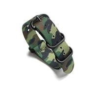 Elegantyl Camouflage Nato Nylon Watchband 18mm 20mm 22mm 24mm Sport Camouflage Nylon Watch Strap Watch Accessories, 20mm