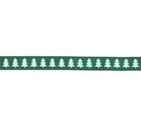 Eleganza 022390 Satin Grosgrain Christmas Tree Green 10mm x 5m