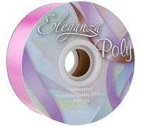 Eleganza 1 x Waterproof Poly Ribbon, Fashion Pink, 50 mm x 91 m
