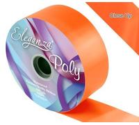 Eleganza 1 x Waterproof Poly Ribbon, Orange, 50 mm x 91 m