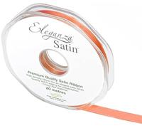 ELEGANZA 10 mm x 20 m Premium Quality Ribbon, Satin, Coral, 11 x 11 x 2 cm