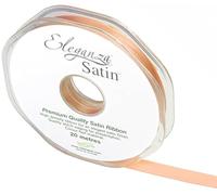 ELEGANZA 10 mm x 20 mPremium Quality Ribbon, Satin, Peach, 11 x 11 x 2 cm