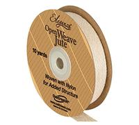 Eleganza 15 mm x 9.1 m Open Weave Jute, Ivory 61