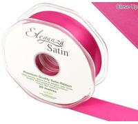 Eleganza 25 mm x 20 m Double Faced Satin, Fuchsia