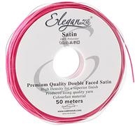 Eleganza 3 mm x 50 m Double Faced Satin, Fuchsia
